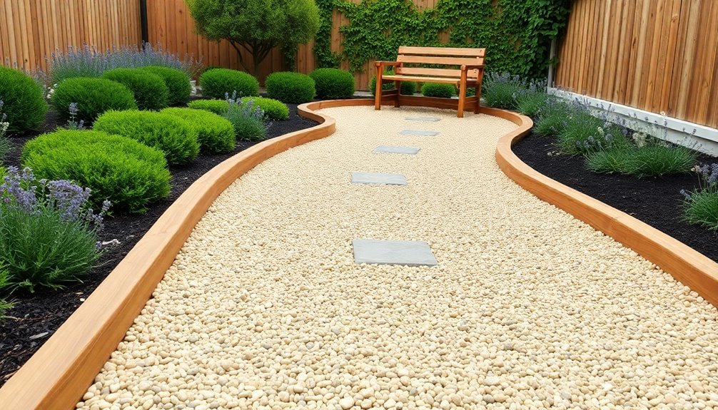 affordable gravel path edging
