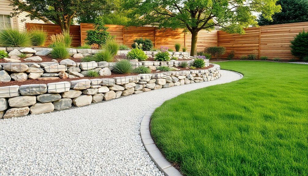 customizable rock filled walls