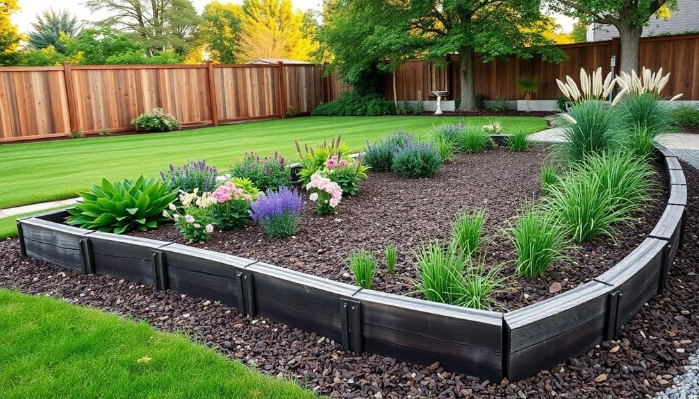 dramatic garden borders defined