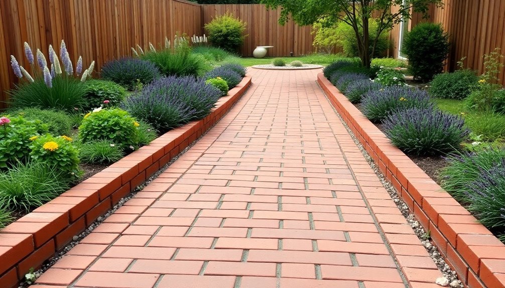 elegant brick pathway design