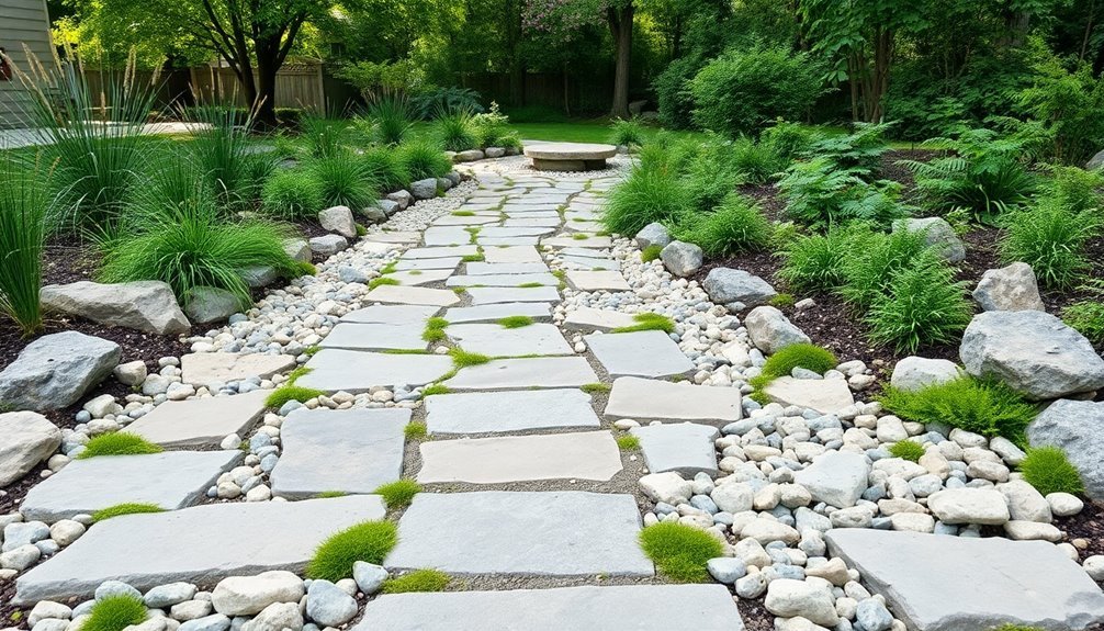 elegant pathways with drainage