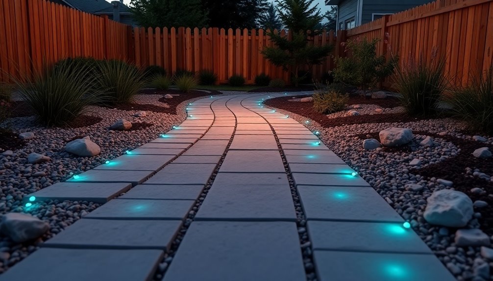enchanting nighttime garden illumination