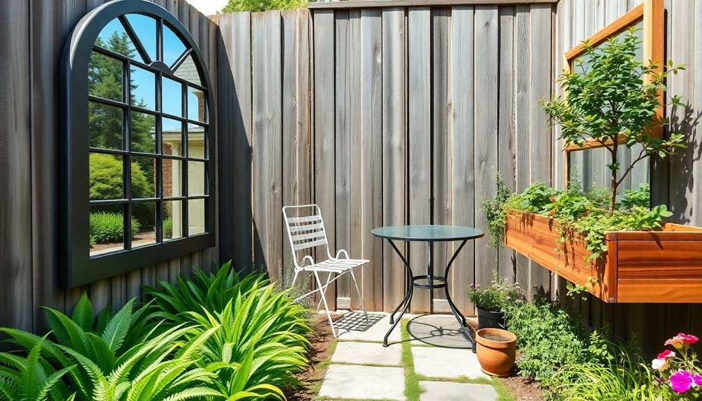 enhance garden space visually