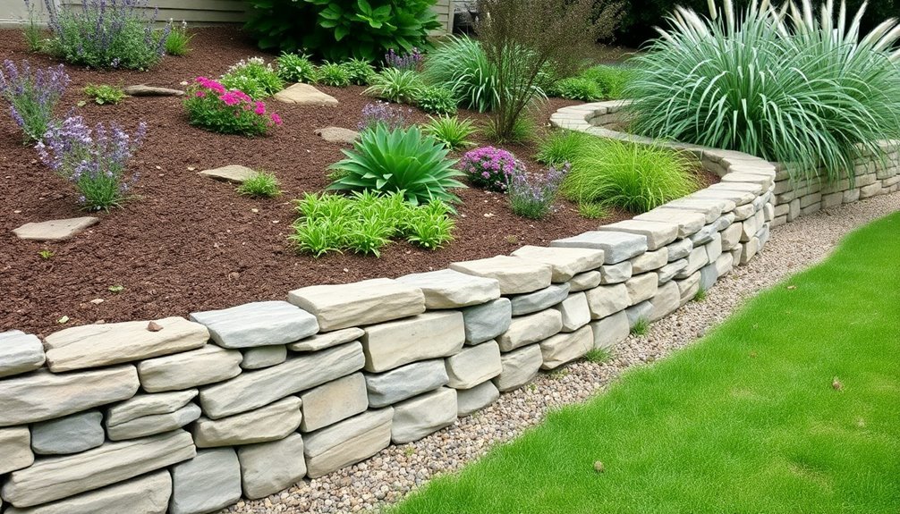 natural stone wall construction
