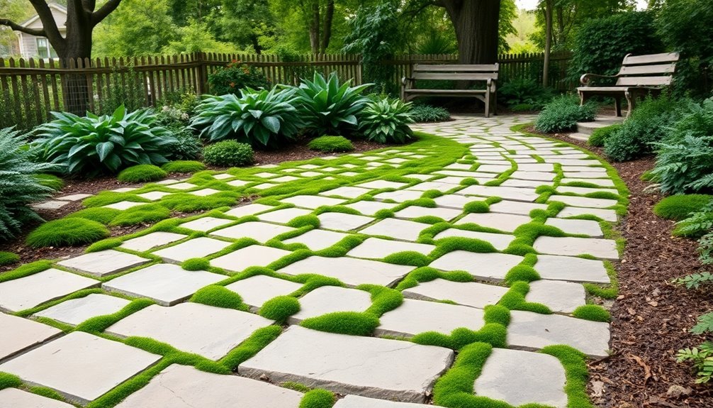 organic cottage style pathway