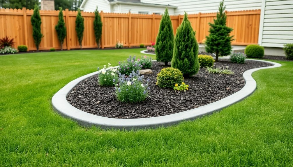 permanent seamless garden edging