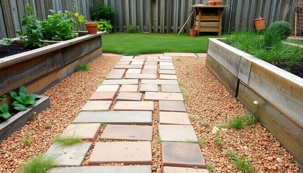 recycled materials for pathways