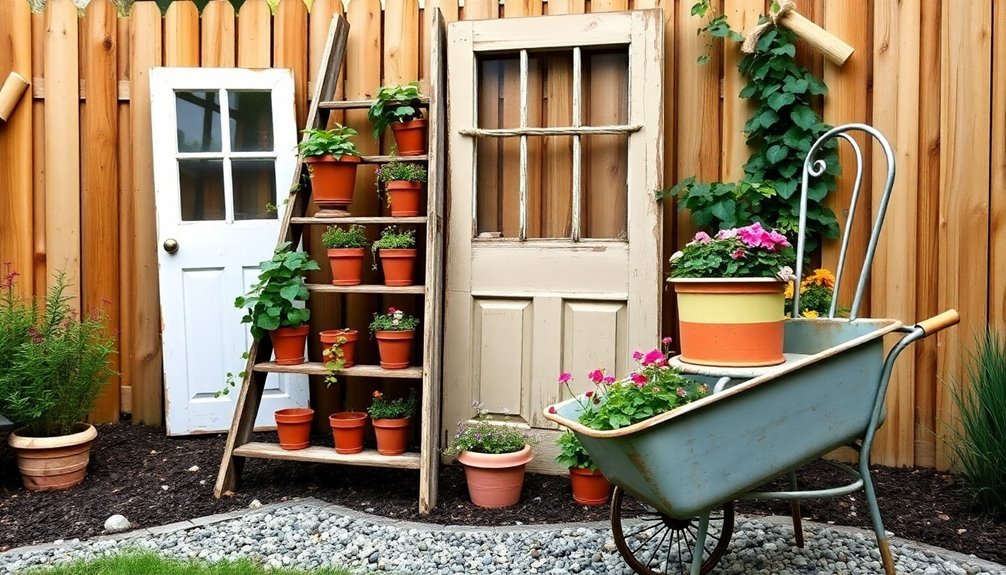 repurposed garden decor ideas