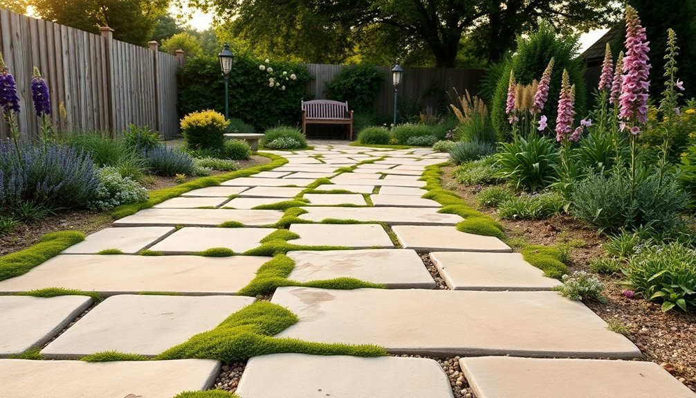 wide joint sandstone pathways